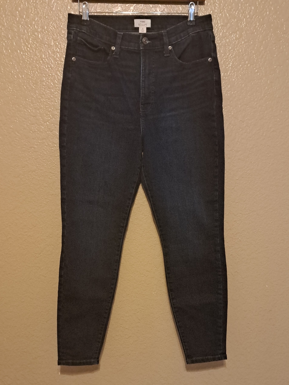M Jeans Sculpt High-Rise Dark Blue Women's Skinny Jeans. Size 12 Short.